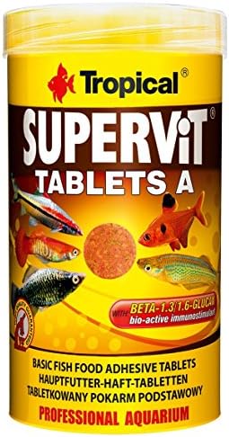 Süpervit Tablets A Yapışan Tablet Balık Yemi 50 Ml 36gr