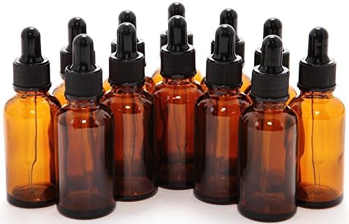 Vivaplex 12,, 1oz Cam Şişeler, Cam Göz Damlalıklı
