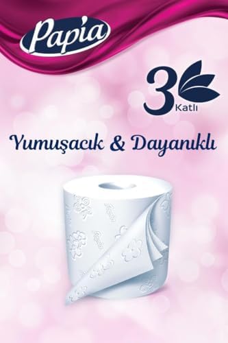 Papia 3 Katlı 32'lı Tuvalet Kağıdı (1 x 32 Rulo)