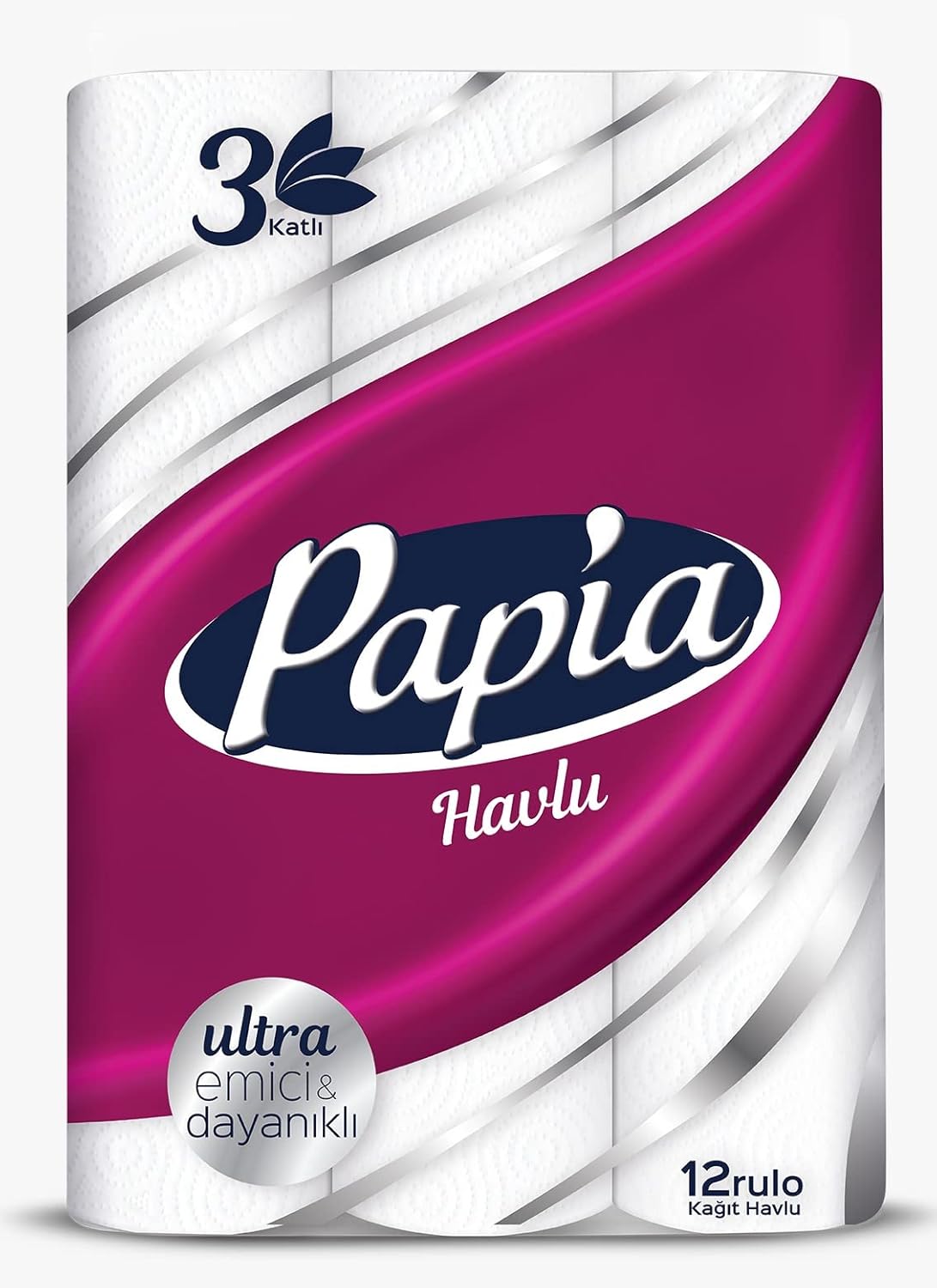 Alternative view of Papia 3 Katlı Ultra Emici & Dayanıklı 12'li Kağıt Havlu (1 x 12 Rulo)