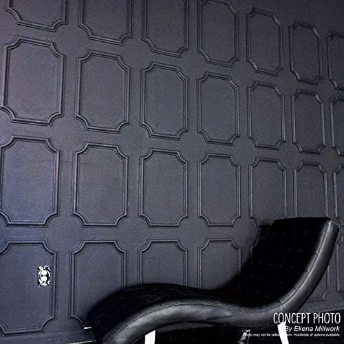 Ekena Millwork PNL20X24AS-02 20 "G x 24" Y x 1/2" P Ashford Kalıplı Taraklı Wainscot Duvar Paneli