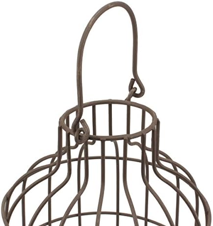 Rustikales Metalldraht-Gewächshaus, Set mit rustikalen Holzsockeln, Industrie- und Landhausdekoration, Akzente, Blumen, Sukkulenten, Luftpflanzen, Lichterketten, dekorative Füllung und mehr