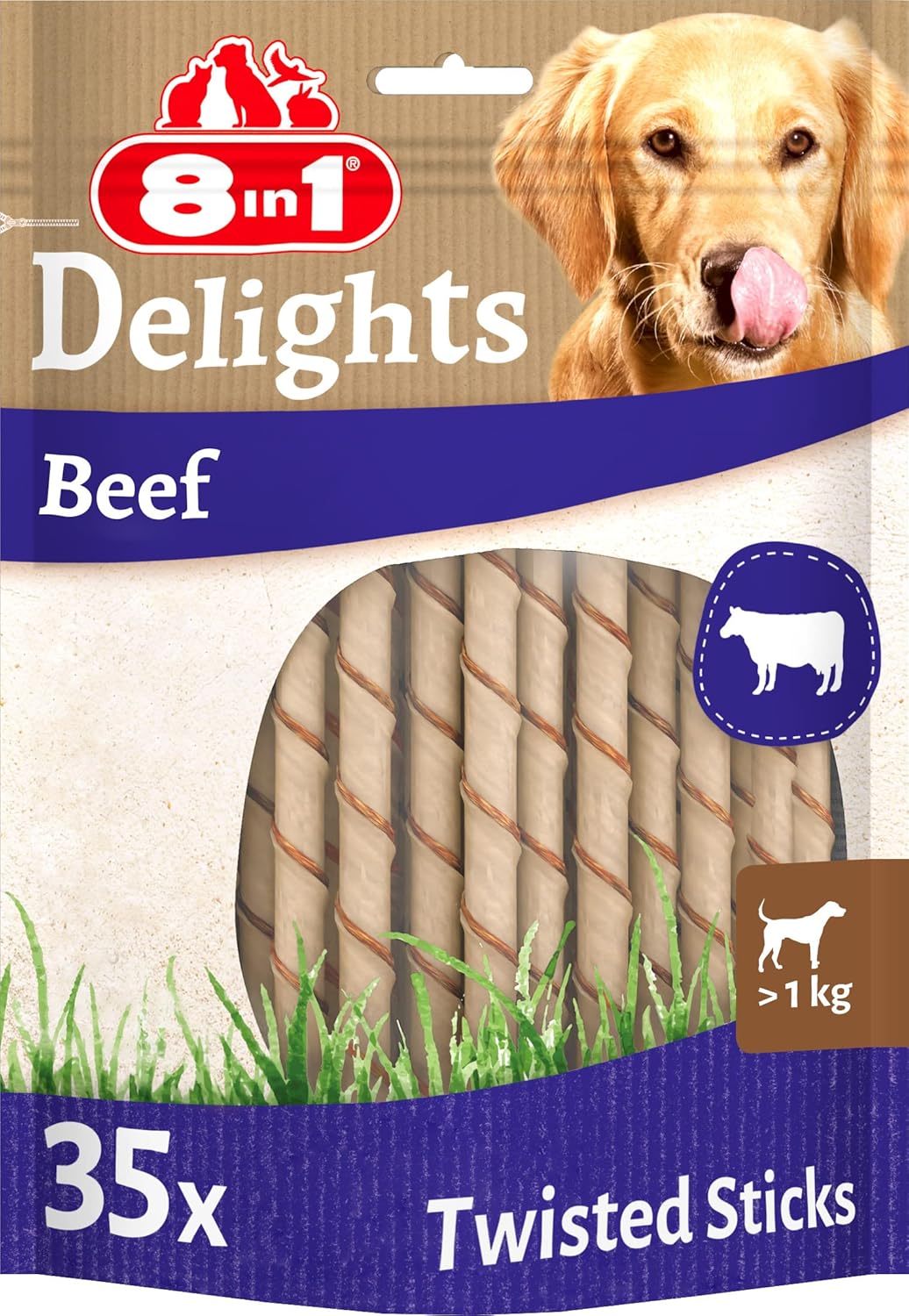 Alternative view of 8in1 Delights Köpekler Için Biftekli Ödül Çubuğu 35 adet 190 gr SKT:12/2023