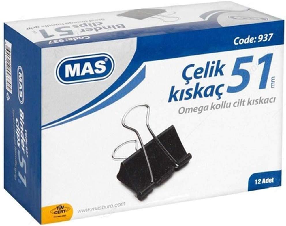 Alternative view of Mas 937 Omega Çelik Kıskaç 51 Mm -Siyah-