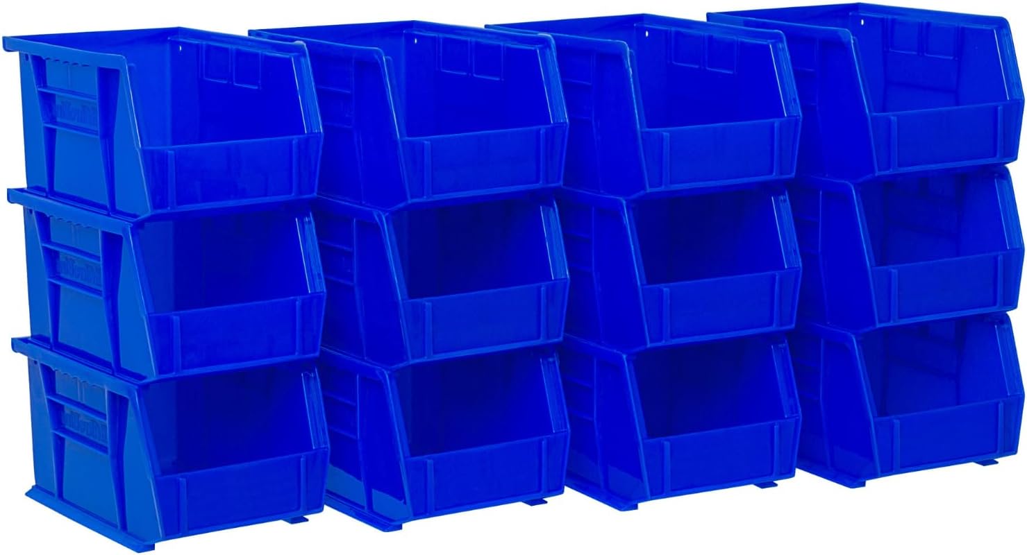 Alternative view of 30237 AkroBins Plastik Saklama Kutuları, 9x6x5 inç / 23x15x13 cm, Mavi, 12'li Paket