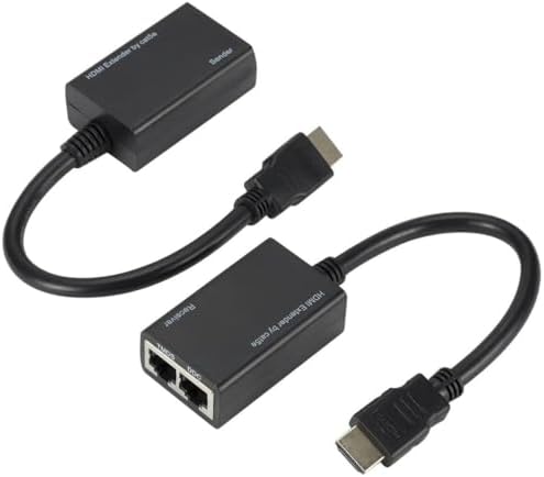 Alternative view of 5747 Hdmi Rj45 Cat5e 6 Extender Uzatıcı Uzatma Aparatı Adaptör 1080p CAT 5e veya CAT 6 kablosu üzerinden sinyal göndererek HDMI uyumlu sinyalinizi uzun mesafelerde uzatın.