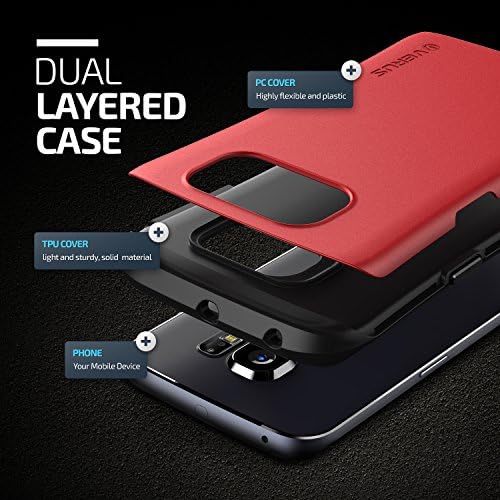 Alternative view of Vrs VRSHDS6E Galaxy S6 Edge Thor Hard Drop Kılıf, Arka Kapak Kırmızı
