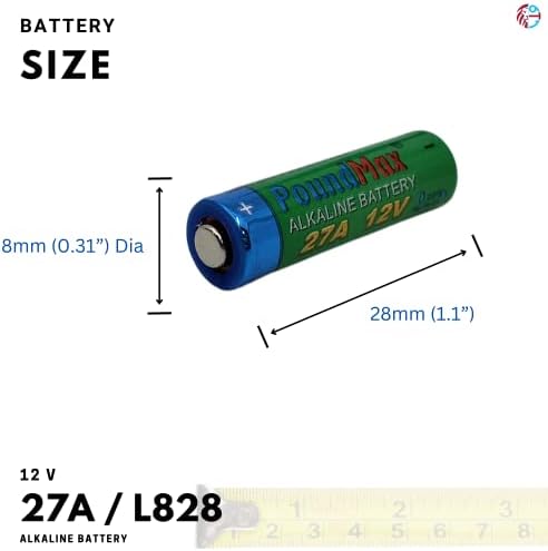 Alternative view of 5 adet 27A, L828, özel alkali pil, 12 V, A27, V27A, LR27A, MN27, GP27A, V27GA saatler, uzaktan kumandalar, hesap makinesi, kompakt, uzun ömürlü ve yüksek performans