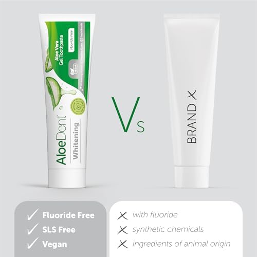 Aloe Dent Whitening, Ekstra Beyazlatıcı Diş Macunu, Florürsüz, 100 ml