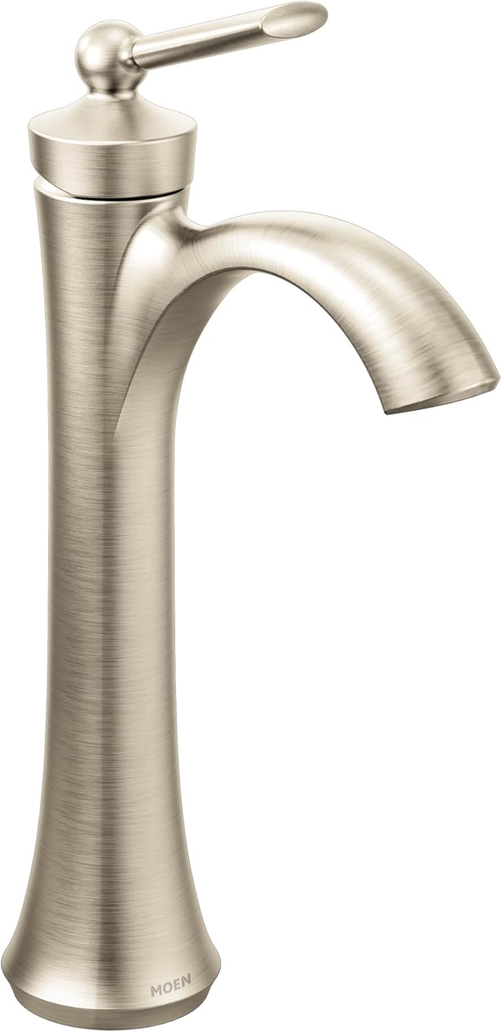 Alternative view of 4507BN Wynford One-Handle yüksek ARC gemi banyo musluk, fırçalanmış nikel