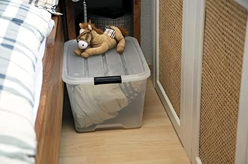 Alternative view of Ohyama Kapaklı Plastik Saklama Kutuları, 45L, 2'li Set, Şeffaf