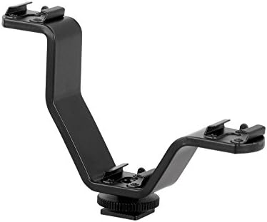 için V Bracket Üç Girişli Flaş, Led, Mikrofon Tutucu Ufak