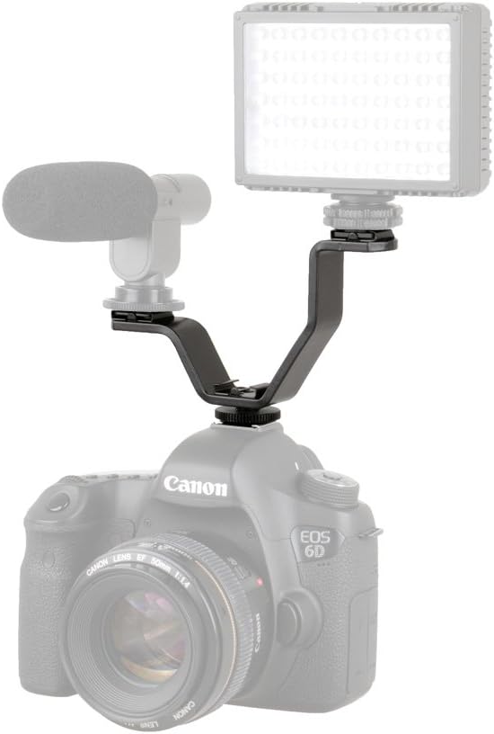 Alternative view of için V Bracket Üç Girişli Flaş, Led, Mikrofon Tutucu Ufak