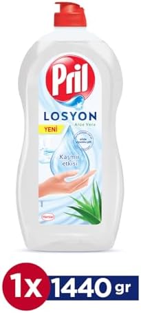 Alternative view of Pril Losyon Aloe Özlü Kaşmir Etkisi ile Cilde Uyumlu Elde Yıkama Sıvı Bulaşık Deterjanı 1 x 1440 ml, Aloe 1440ml