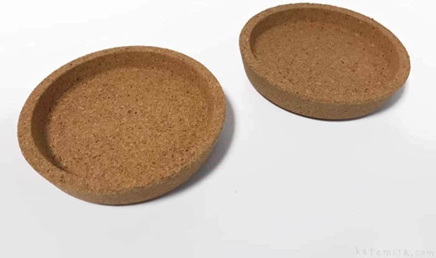 2'li set bardak altlığı "365+" kahve kupası, çay fincanı ve evrensel bardaklar için cam altlık, çap 10 cm, mantar