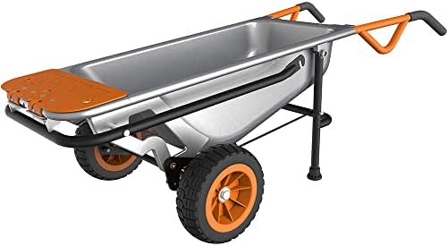 WORX WG050 100Lt./136Kg. Profesyonel Çok Amaçlı El Arabası, Taşıma Arabası