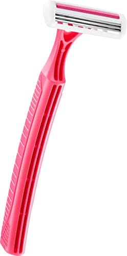 BIC Pure Lady Kadın Tıraş Bıçağı 4'lü Poşet (3 Bıçak), Aloe ile Zenginleştirilmiş Kayganlaştırıcı Jel Şerit
