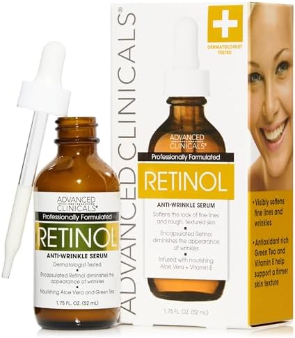 Alternative view of Advanced Clinicals Retinol Anti-Wrinkle Serum 53ML