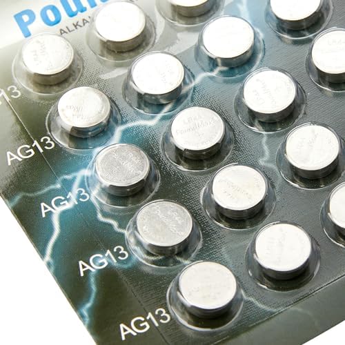 20 X LR44 AG13 1,5 V Alkalin Düğme Pil, Cıvasız, Sızdırmaz, Uzun Süreli Dayanıklılık, Oyuncaklar, Ölçüm Cihazları ve Hesap Makineleri için A76, G13, L1154, SR44, G13A ile Uyumlu