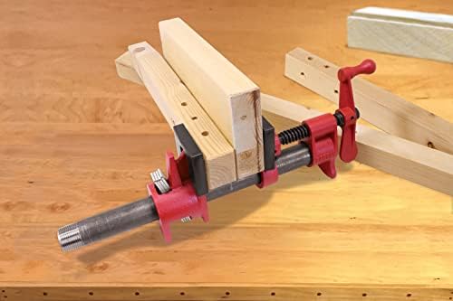 PC12-2 Geleneksel Stil Boru Kelepçesi, 1.27 cm, Ağaç İşleme ve Marangozluk İçin Çok Amaçlı Atölye Kelepçesi