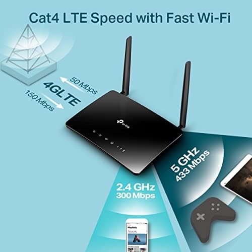Alternative view of Archer MR200, AC750 Mbps Kablosuz Dual Band 3G/4G LTE Router, Çift Bantlı
