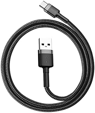 Halo, 3.0 A USB-A & USB-C Şarj & Data Aktarım Kablosu, 1 Metre, Siyah