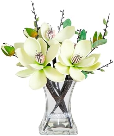 Natural Magnolien-Arrangement mit Vase