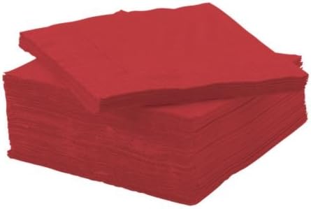 , kırmızı/Kağıt Peçete – Fantastisk 50 Pack – 24 X 24 cm