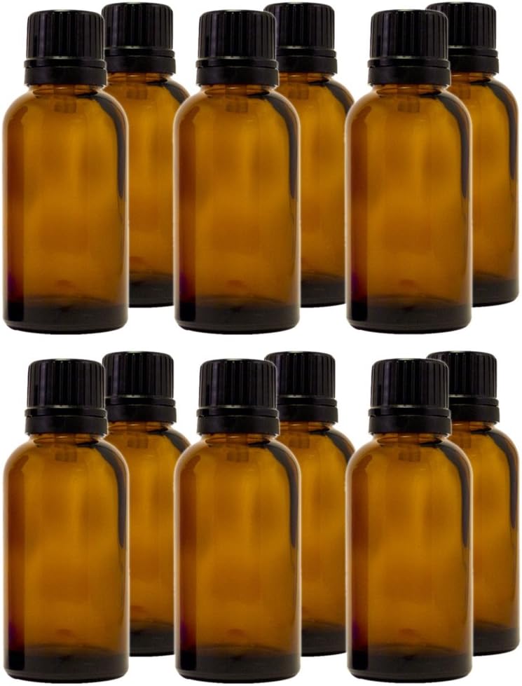 GreenHealth 30 ml (1 oz) Cam Şişe Euro Damlalıklı (12 Paket)