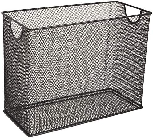 U Brands Mesh Steel Masaüstü Asma Dosya Tutucu, Mektup Boyutu, 31,5 cm x 24,2 cm x 14 cm, Siyah - 457U00-06