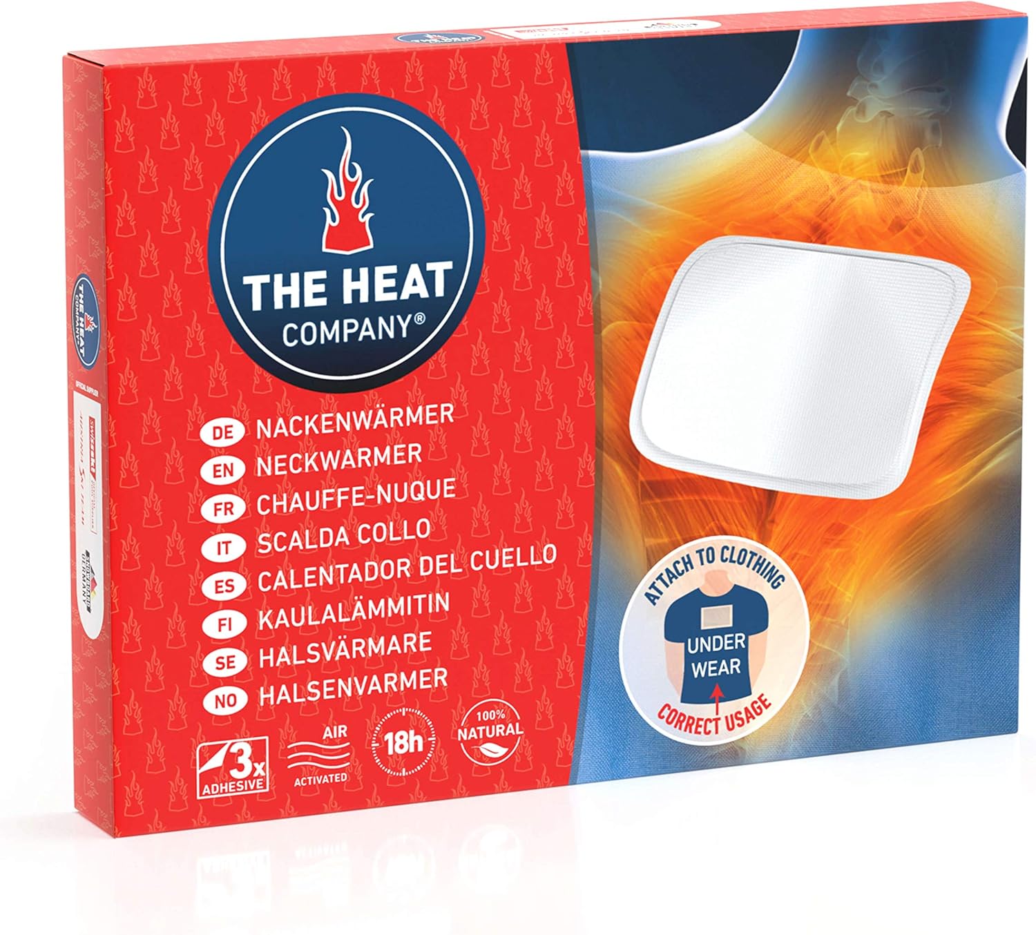 Alternative view of THE HEAT COMPANY Boyun ısıtıcı – 3 adet – ısı bandı sırt – ekstra sıcak – yapışkan – vücut ısıtıcı – 18 saat rahat ısı – hava ile etkinleşir – saf doğal