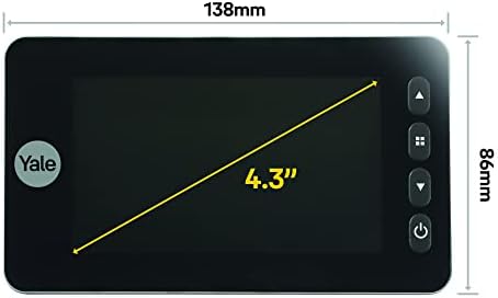 45-5800-1443-00-6001 LCD Ekranlı Dijital Kapı Dürbünü - 5800 Serisi - Hareket Sensörlü
