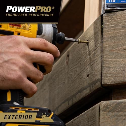 Alternative view of Power Pro 48616 Ahşap Vidalar, 10 x 4-1/2 inç, Premium Dış Mekan Güverte Vidaları, Paslanmaya Dayanıklı, Epoksi Kaplı Bronz, 5 lb Küvet, 237 adet