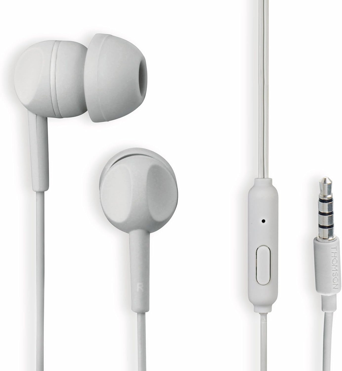 Alternative view of Thomson EAR3005GY Mikrofonlu Kulaklık Seti, Silikon, Gri