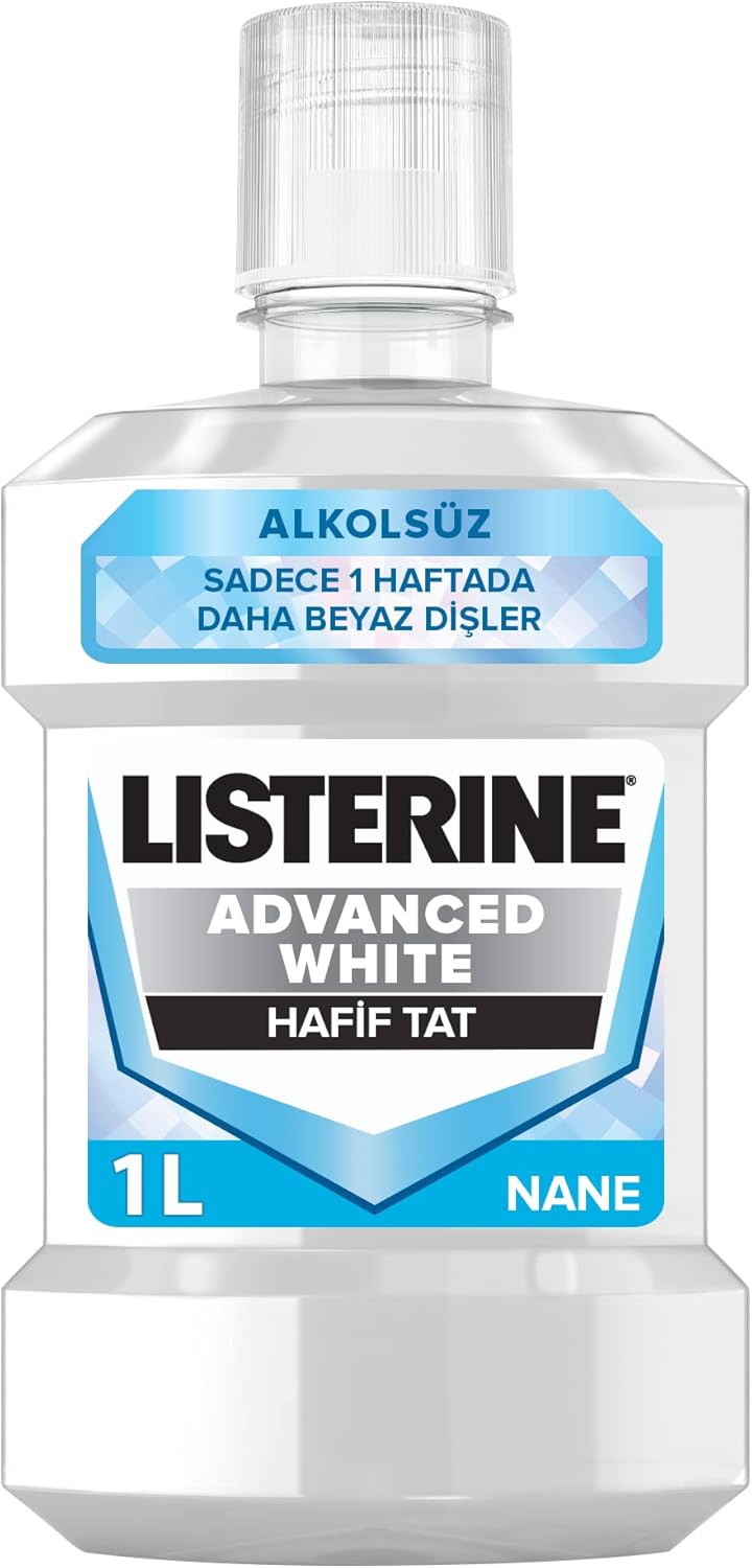 , Advanced Ağız Bakım Ürünü, Zorlu Lekeleri Giderir, Hafif Tat, Sıfır Alkol, Name Aromalı, 1000ml
