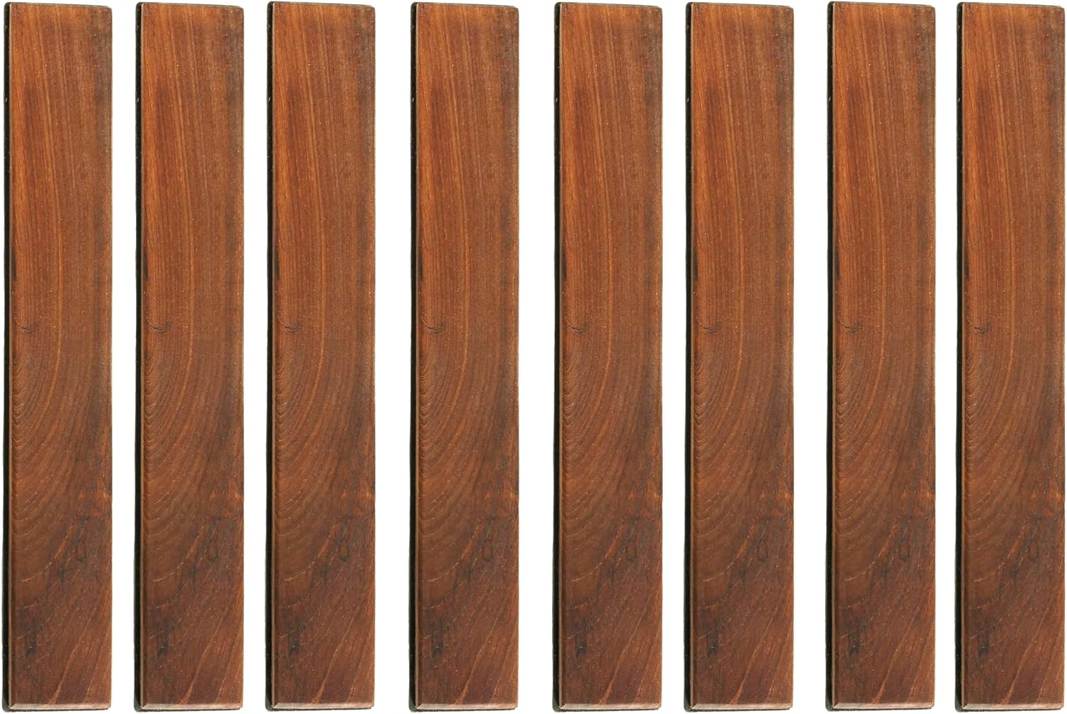 BARE-WF2012 EZ Döngü Uçları Yan Kesim Parça Kenetlenmiş Zemin Sert Tik Ağacı, 8 Pim, Kahverengi, 7 Ft