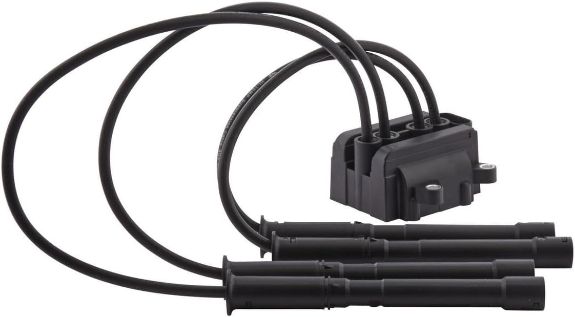Ateşleme Bobini - 12V - 4-Kutuplu - Blok Ateşleme Kapsülü/Ateşleme Bobini Hattı Dahil - Vidalanmış Ignition Coil