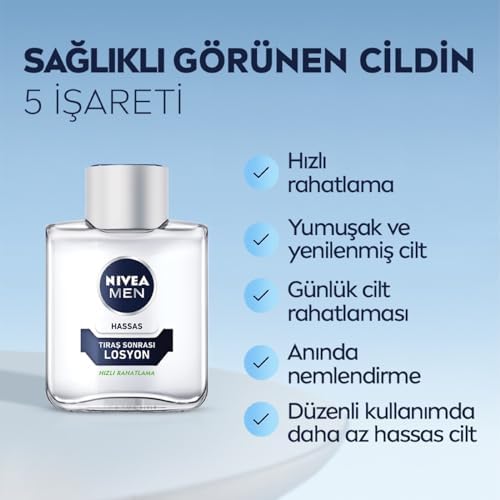 Alternative view of MEN Erkek Hassas Tıraş Sonrası Losyon 100 ml,Nemlendirici, Hassas Ciltlere Özel,Alkolsüz Formül, Hızlı Emilir