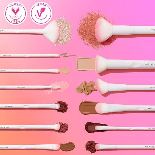 wet n wild Açılı fırça, Temel Makyaj Karıştırma Fırçası, Ultra İnce Hassasiyet, Ergonomik Sap