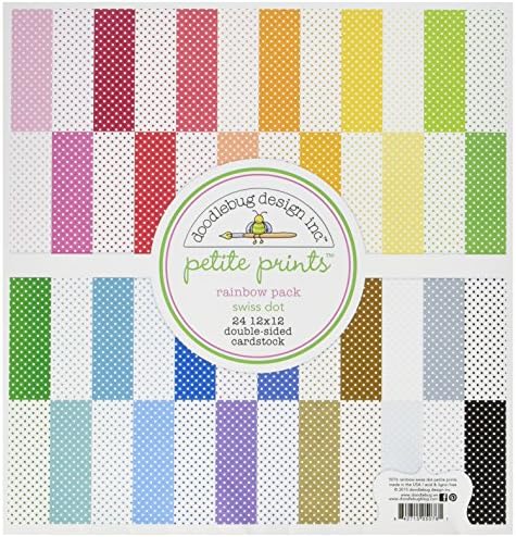 Dooblebug Petite İsviçre Puantiyeli Tonkartons 12 inç x 12 inç 2
