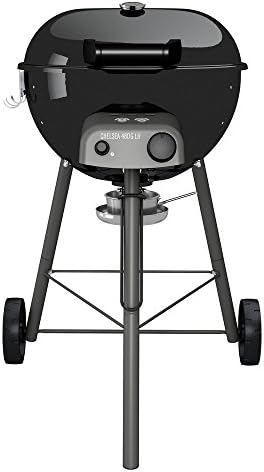 Chelsea 480 Barbekü, G LH LPG'li Mangal Ayaklı, Easy Flip Pişirme Hunisi, Entegre Termometre, Direkt Endirekt Izgara, Dumansız, Porselen Pişirme Haznesi, Siyah