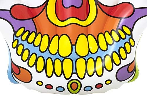 BESTWAY Inflatable Mexican Skull Fiesta Skull 193 x 141 cm
