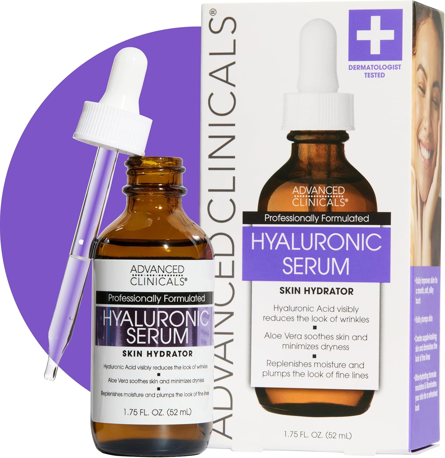 Alternative view of Advanced Clinicals Hyaluronic Acid Serum 52ML