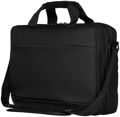Alternative view of Source evrak çantası, askılı dizüstü bilgisayar çantası, 16 inçe kadar dizüstü bilgisayar, 10 inçe kadar tablet, 10 l, kadın erkek, ofis, iş, üniversite, okul, siyah