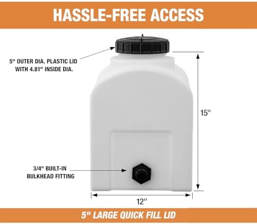 Alternative view of 82123879 Kubbeli Polietilen Rezervuar Su Tankı, Çiftçilik İnşaatı ve Daha Fazlası, 20,5 Litre, Sele