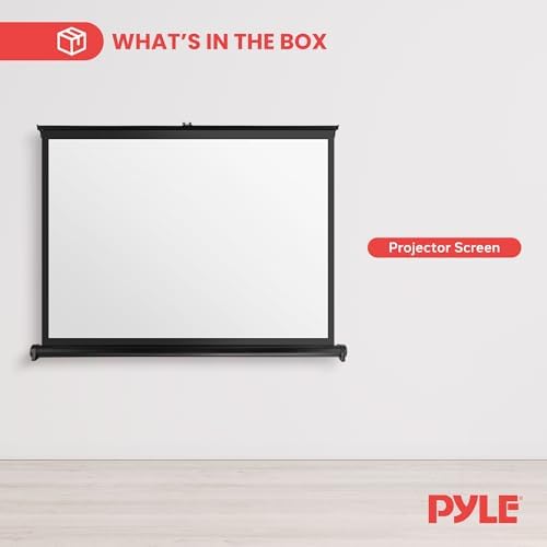 Alternative view of Upgraded 2018 Portable Projector Screen - Mobile Projection Screen Stand, Lightweight Carry & Easy Pull Out for Schools Meeting Conference Indoor Use, 40 Inch (PRJTP46)