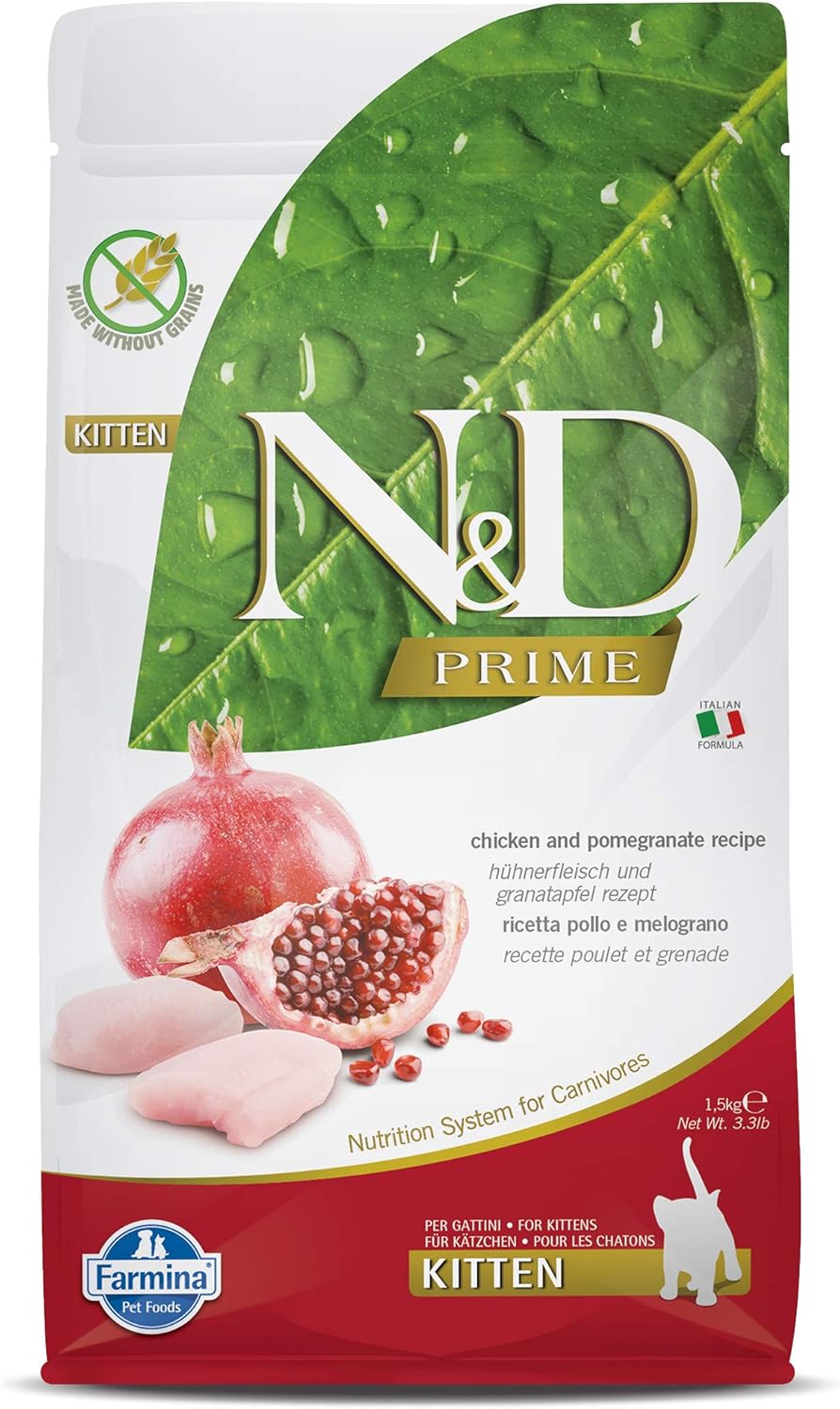 Alternative view of N&D Kuru Kedi Maması, Tahılsız, Tavuk ve Narlı, Yavru Kedi, 1.5 kg