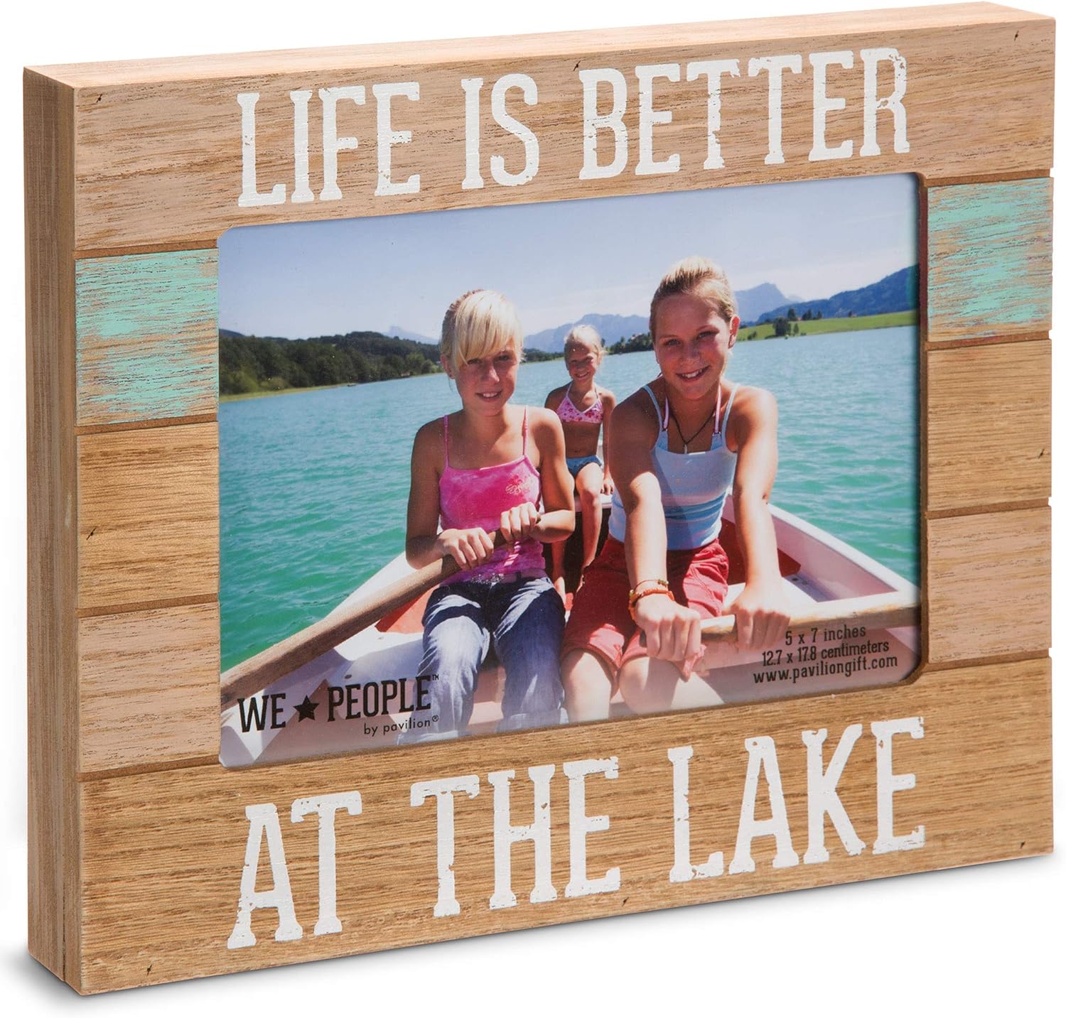Pavilion 67243 Wir People-Life ist Besser am See Bilderrahmen, 12,7 x 17,8 cm