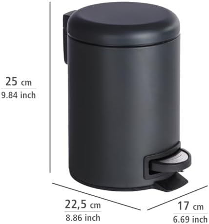 Alternative view of Genfer Şık Çöp Kutusu, Pedallı Çöp Kutusu, Paslanmaz Çelik