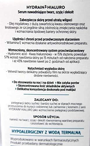 Alternative view of DERMEDIC HYDRAIN3 HIALURO NEMLENDİRİCİ YÜZ,BOYUN VE DEKOLTE SERUMU 30ML